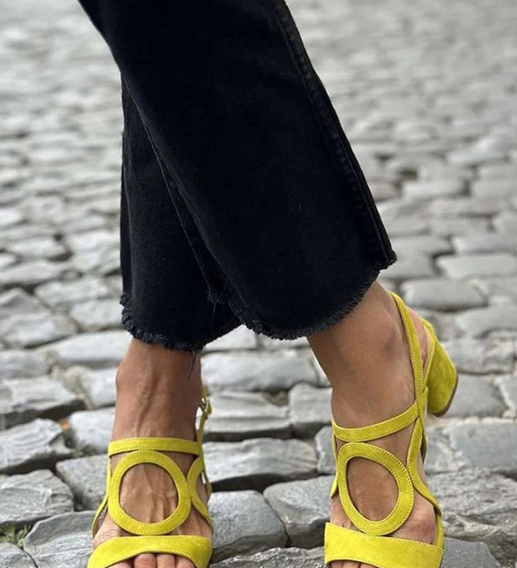 Begoña™ | Sandalias Planas con Detalle Circular