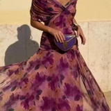 Eloísa™ | Vestido Largo Floral de Gasa