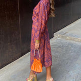 Isadora™ | Vestido Midi Estampado