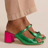 Fermina™ | Sandalias de Tacón con Lazo