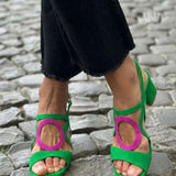 Begoña™ | Sandalias Planas con Detalle Circular