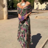 Eloísa™ | Vestido Largo Floral de Gasa