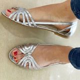 Aitana™ | Sandalias Planas Metalizadas