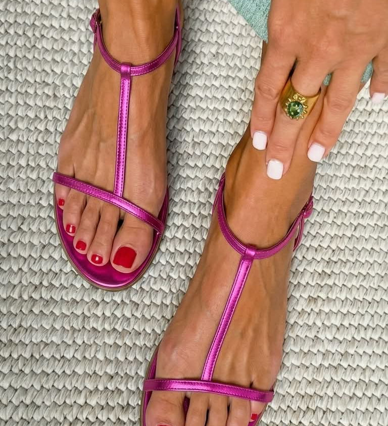 Eloísa™ | Sandalias Planas con Detalle Dorado