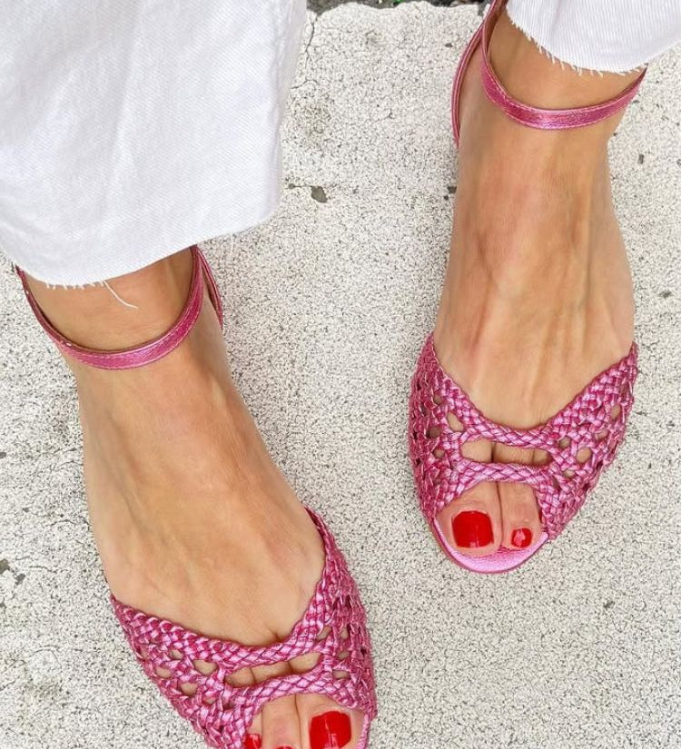 Soledad™ | Sandalias Doradas Trenzadas