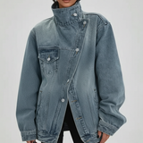 Cleo | Asymmetrinen takki nappiyksityiskohdalla, Urban-tyyli