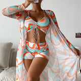 Gabriela | Painokuvioiset kolmiosaiset bikinit