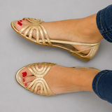 Aitana™ | Sandalias Planas Metalizadas