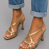 Aurora™ | Sandalias de Tacón con Tiras Cruzadas