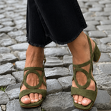 Begoña™ | Sandalias Planas con Detalle Circular