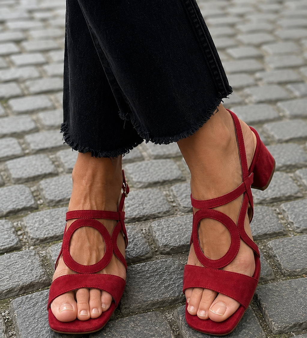 Begoña™ | Sandalias Planas con Detalle Circular