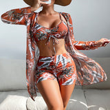 Gabriela | Painokuvioiset kolmiosaiset bikinit