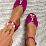 Azucena™ | Sandalias Planas de Ante