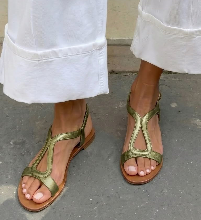 Trinidad™ | Sandalias Planas de Tiras Cruzadas