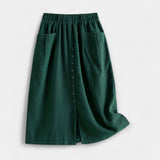 Midi-hame, vintage-pellavaa