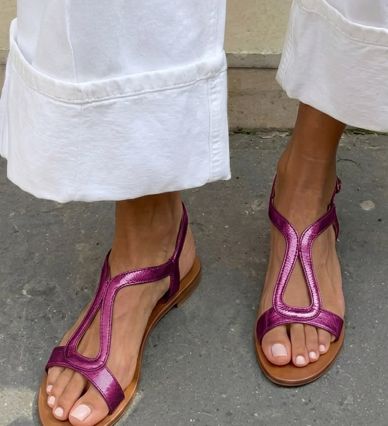 Trinidad™ | Sandalias Planas de Tiras Cruzadas