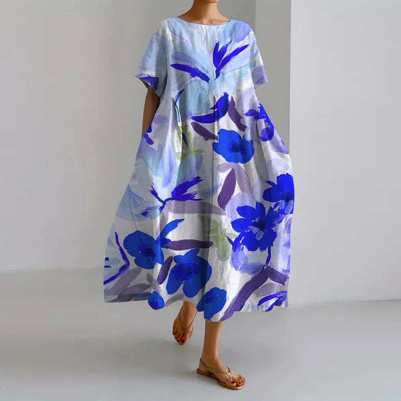 Rosana™ | Kukkakuvioinen väljä mekko