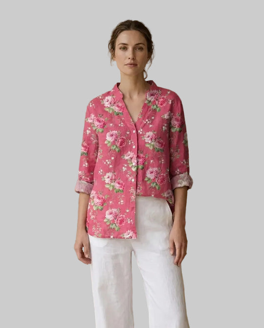 Tara | Pellavainen elegantti kesäpusero