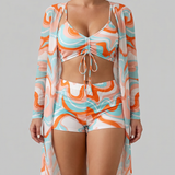 Gabriela | Painokuvioiset kolmiosaiset bikinit