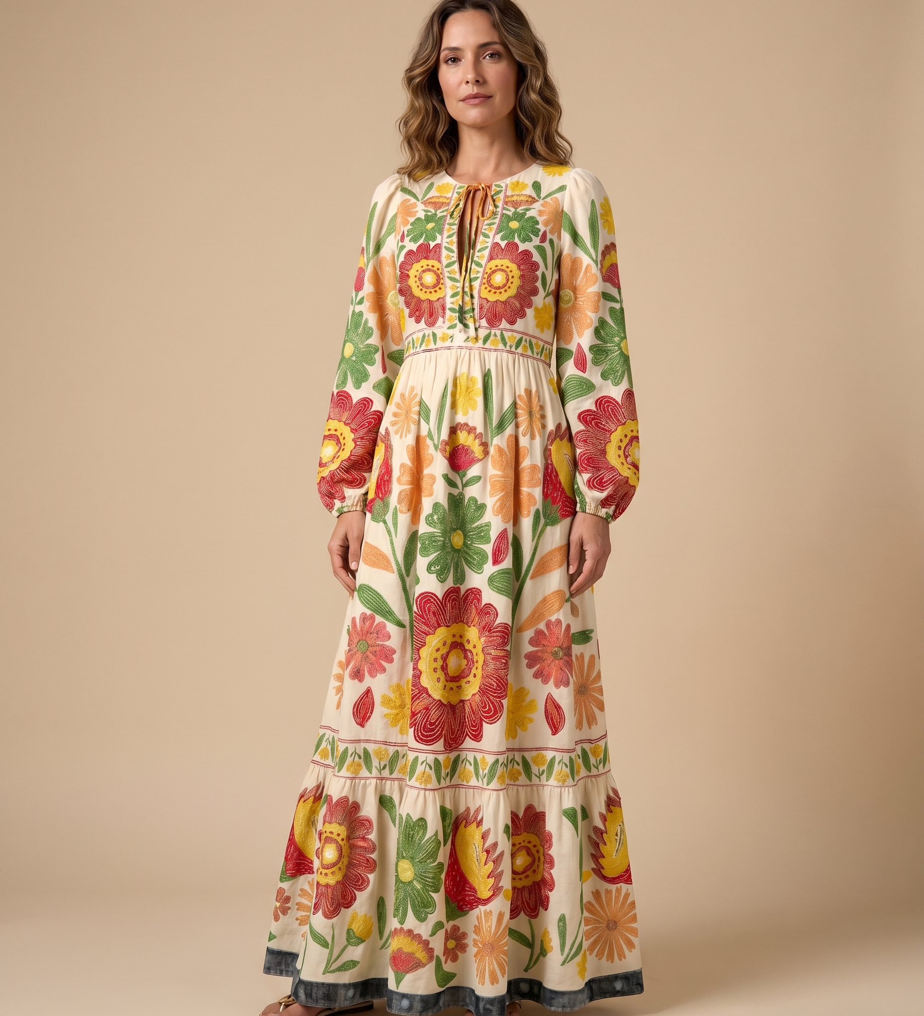 Rosalia | Kuviollinen maksimekko