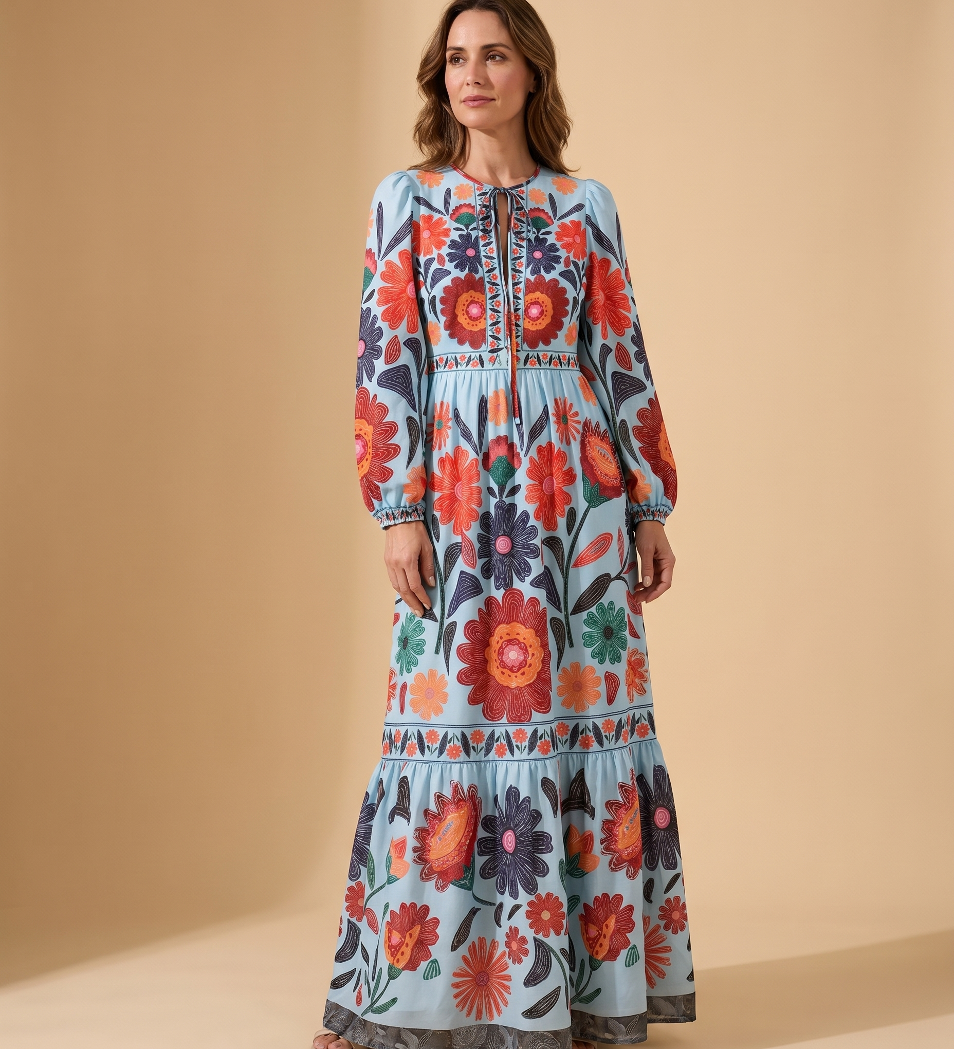 Rosalia | Kuviollinen maksimekko