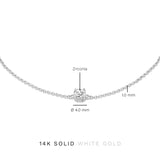 Klára | Rannekoru Moissanite-kivellä
