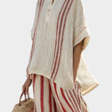 Vanessa | Tyylikäs Set Striped Rojas