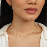 Sabina | Kullattu hieno choker-kaulakoru miniatyyrihelmillä
