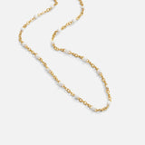 Sabina | Kullattu hieno choker-kaulakoru miniatyyrihelmillä